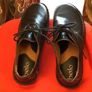 Bolo Black Leather Shoes